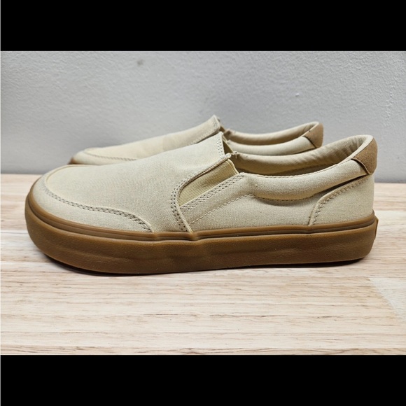 Splay Slip-On Canvas Shoes in Sand with Gum Sole - Picture 6 of 6